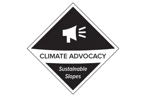 Climate Advocacy Sustainable Slopes Badge