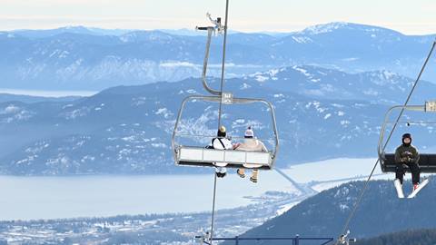 winter scenic lift ride
