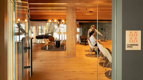 Humbird coworking space at Schweitzer Mountain.