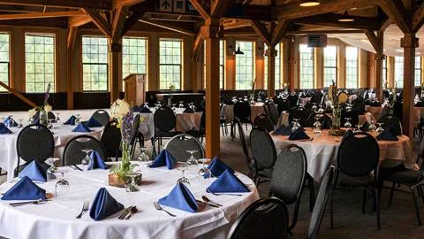 Schweitzer North Room set up for a wedding reception